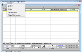 Correspondence Registration screenshot 3