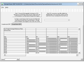 Corrupt xlsx2csv screenshot