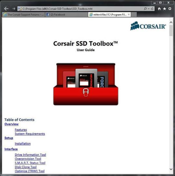 Corsair SSD Toolbox screenshot 2