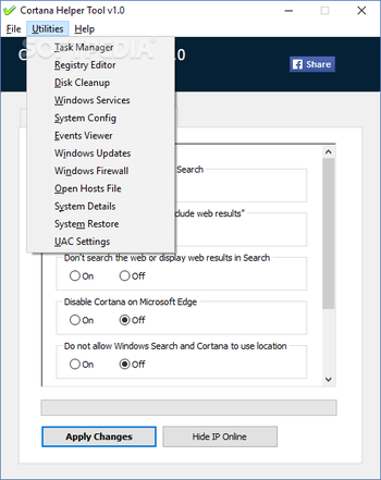 Cortana Helper Tool screenshot 4