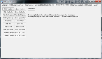 COS System Editor screenshot 3