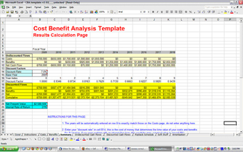 Cost Benefit Analysis Template screenshot