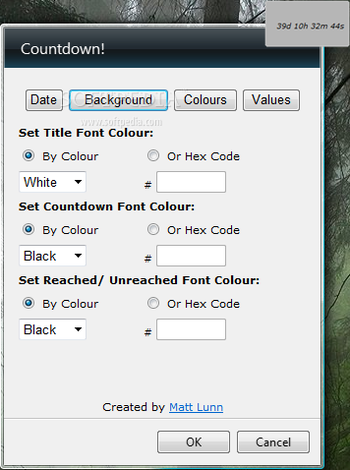 Countdown! Vista Gadget screenshot 4