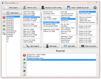 Counter-Strike: Source Buyscript Maker screenshot