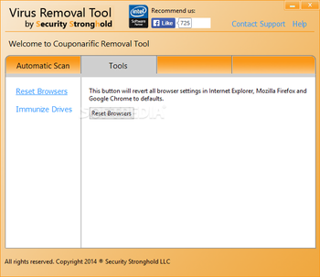 Couponarific Removal Tool screenshot 2