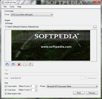 CoverPrinter screenshot