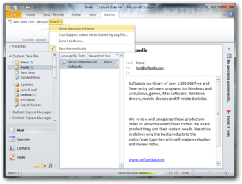 Cozi Outlook Toolbar screenshot