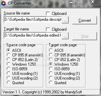 CP Converter screenshot