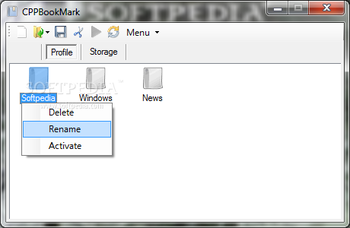 CPPBookMark screenshot
