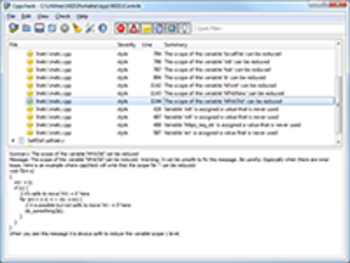 Cppcheck Portable screenshot
