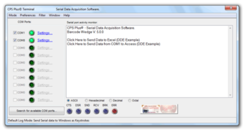 CPS Barcode Wedge Software screenshot 2