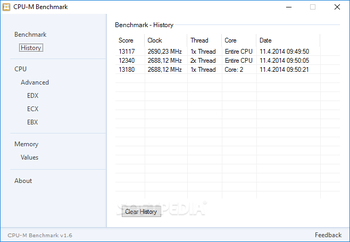 CPU-M Benchmark screenshot 2