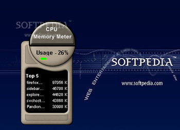 CPU Meter Gadget screenshot