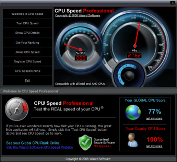 CPU Speed Professional screenshot