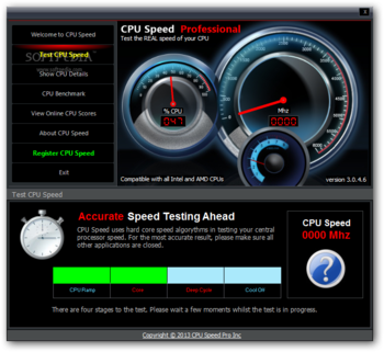 CPU Speed Professional screenshot