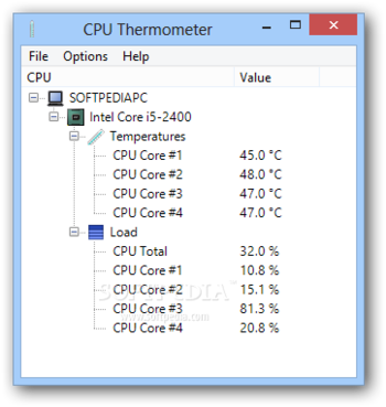 CPU Thermometer screenshot
