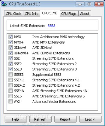 CPU TrueSpeed screenshot 3