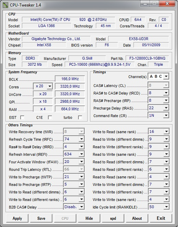 CPU-Tweaker screenshot
