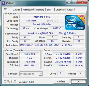 CPU-Z screenshot