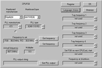 CPUFSB screenshot