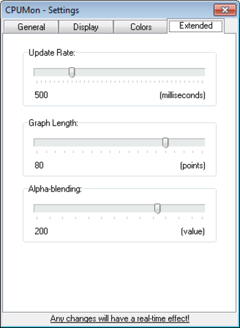 CPUMon Lite Portable screenshot