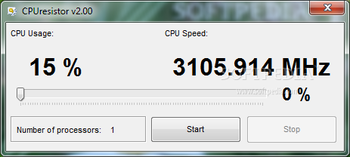 CPUresistor screenshot