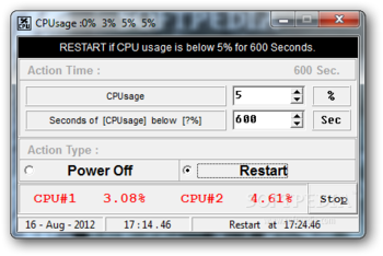 CPUsage screenshot