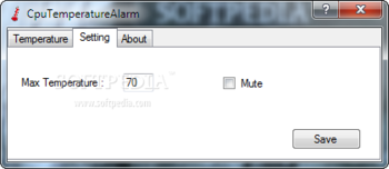CpuTemperatureAlarm screenshot 2