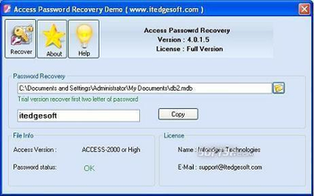 Crack Access Password screenshot 3