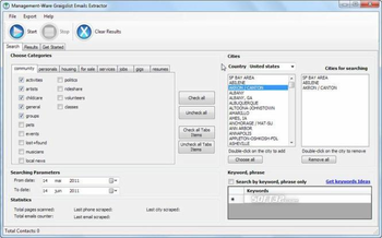 Craigslist Emails Extractor Free Edition screenshot 2