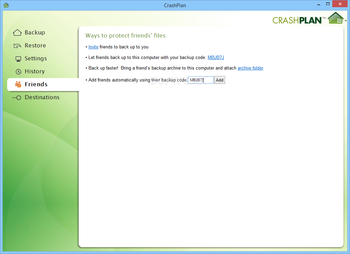 CrashPlan screenshot 12