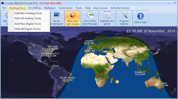 Crave World Clock Pro (formerly Crave World Clock) screenshot