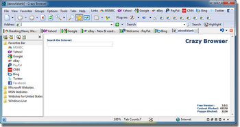 Crazy Browser screenshot