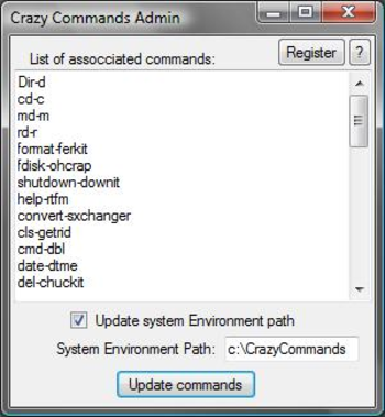 Crazy Commands screenshot