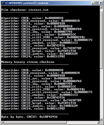 CRC .NET control screenshot