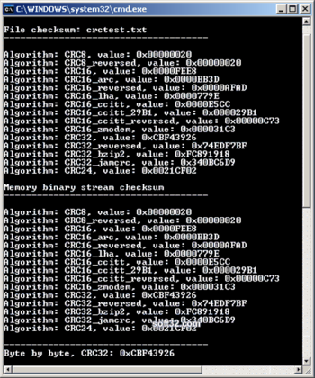 CRC .NET control screenshot 2