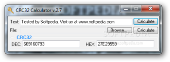 CRC32 Calculator screenshot