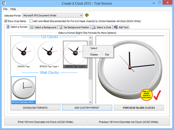 Create a Clock screenshot