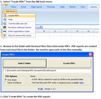 Create PDFs screenshot 2