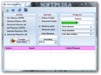 CreateM3U screenshot