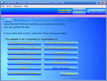 CreationWeb Business Edition screenshot 2
