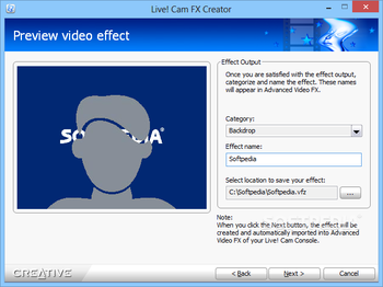 Creative Live! Cam FX Creator screenshot 4