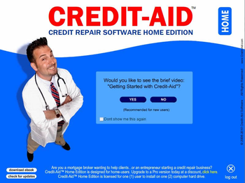 Credit-Aid Credit Repair Software screenshot