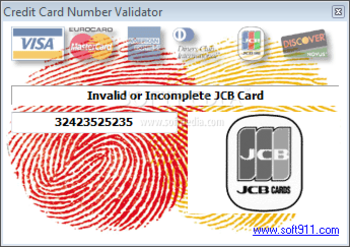 Credit Card Number Validator screenshot