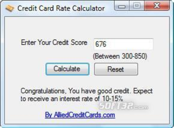 Credit Card Rate Calculator screenshot 2