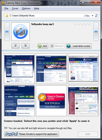 Creevity Mp3 Cover Downloader screenshot