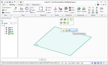 Creo Elements/Direct Modeling Express (former CoCreate Modeling Personal Edition) screenshot