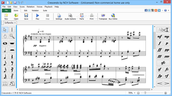 Crescendo Music Notation Editor screenshot