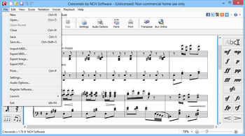 Crescendo Music Notation Editor screenshot 2