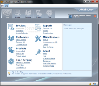 Cretica Invoice Free Edition screenshot